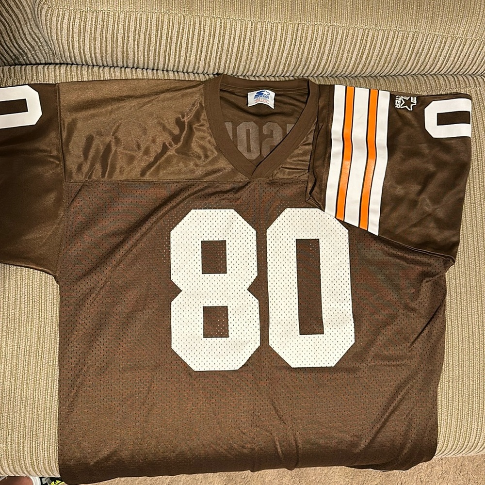 Cleveland Browns Andre Rison Jersey. Size XXL 54. Brown
